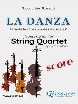cover image of La Danza (tarantella)--String Quartet score